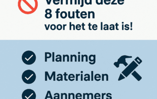 8 fouten verbouwen