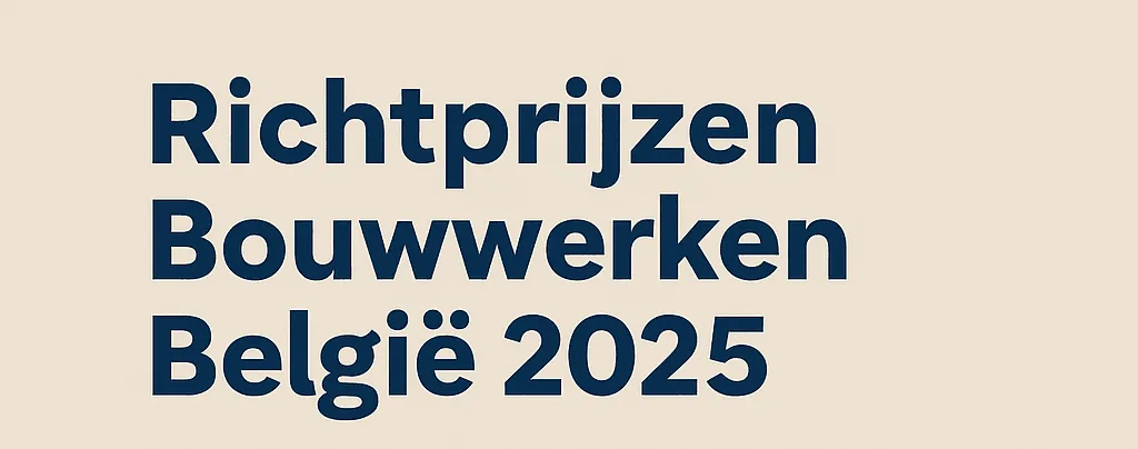 Richtprijzen Bouwwerken België 2025