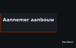 Aannemer aanbouw vergroot woning met uitbouw