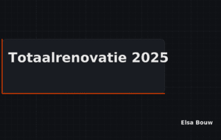 Totaalrenovatie van een woning in 2025 met moderne technieken