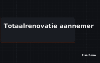 Totaalrenovatie aannemer coördineert werken in woning.